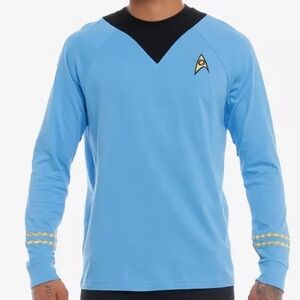 Our Universe Star Trek Blue Uniform Long-Sleeve T-Shirt  (M)
